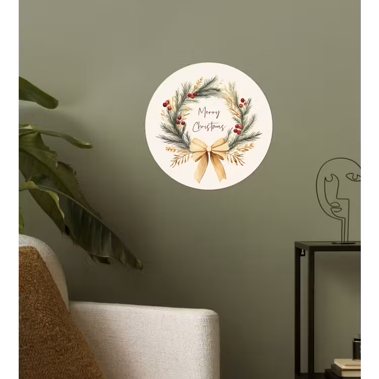 Behangcirkel - Kerstkrans - Kerst - Goud - Beige — 3