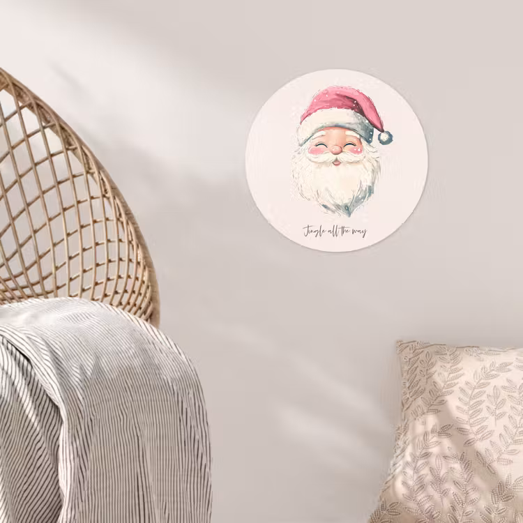 Behangcirkel - Kerstman - Kerst - Quote - Beige — 5