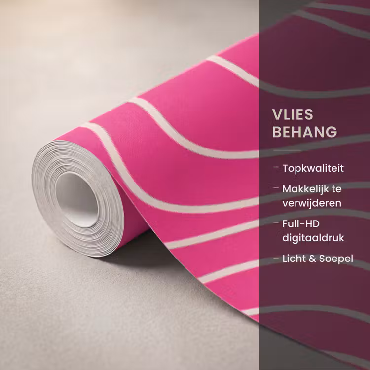 Behang - Abstract - Patroon - Roze — 3