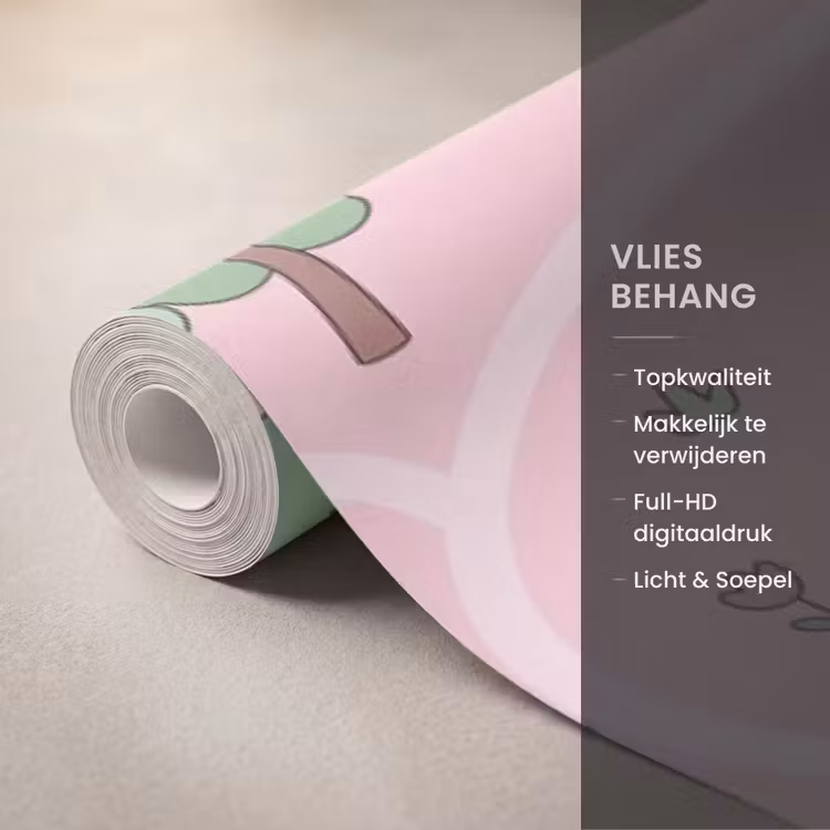 Behang - Eenhoorn - Fantasie - Roze — 3