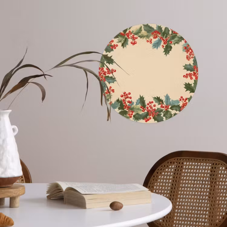 Behangcirkel - Hulstrand - Bessen - Beige — 4