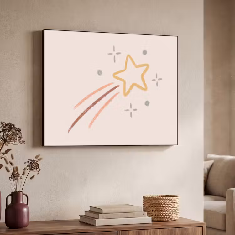 Art Frame - Ster - Vallend - Illustratie - Pastel — 4