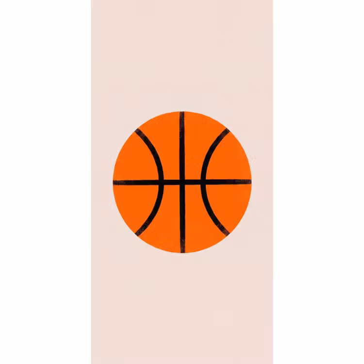 Behang - Basketbal - Bal - Sport - Illustratie - Oranje — 2