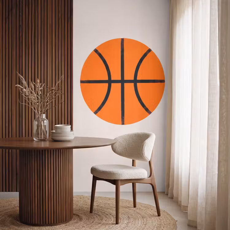 Behang - Basketbal - Bal - Sport - Illustratie - Oranje — 4