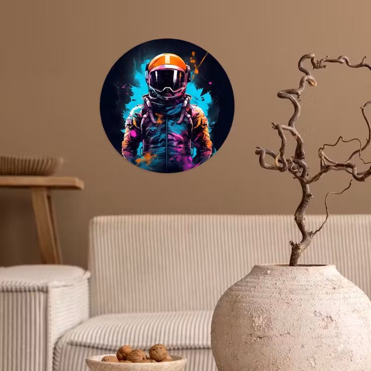 Behangcirkel - Astronaut - Neon - Gaming - Ruimte — 2