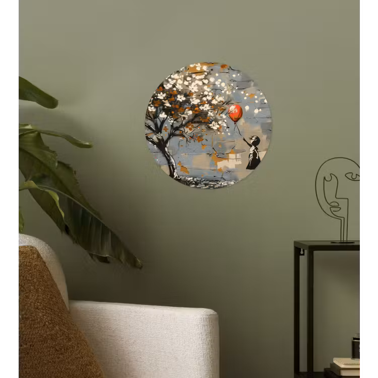 Behangcirkel - Boom - Graffiti - Banksy Style - Balloon Girl — 3