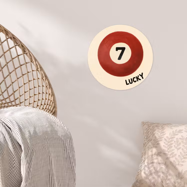 Behangcirkel - Cirkel - Zeven - Lucky - Rood — 5