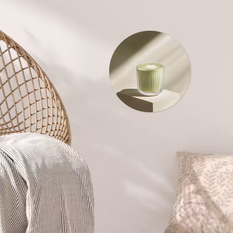 Behangcirkel - Matcha - Glas - Groen - Minimalistisch — 5