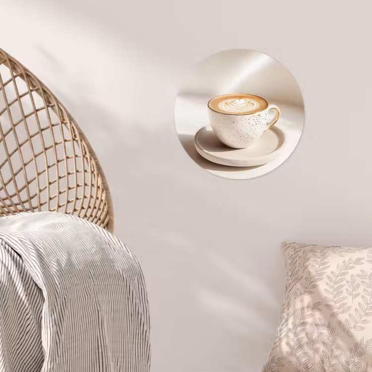 Behangcirkel - Cappuccino - Schuim - Schotel - Beige — 5