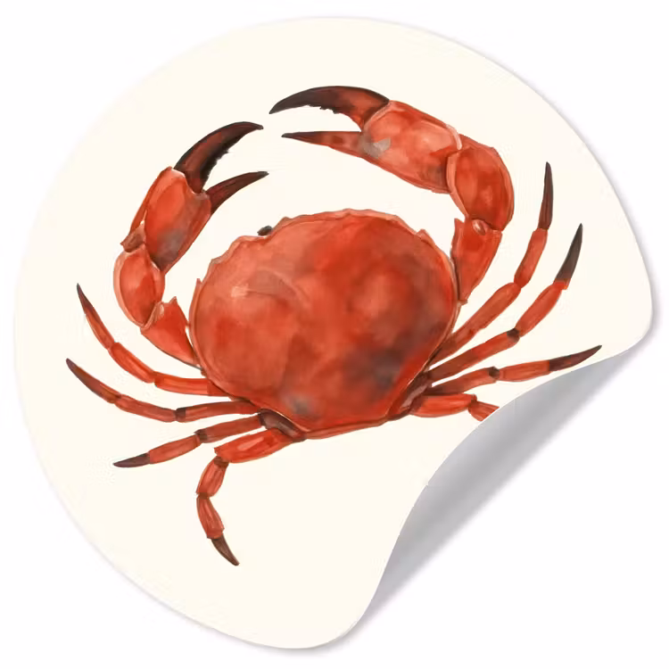 Behangcirkel - Krab - Felrood - Poten — 1