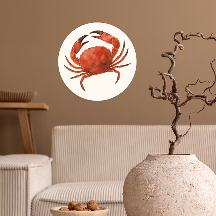 Behangcirkel - Krab - Felrood - Poten — 2