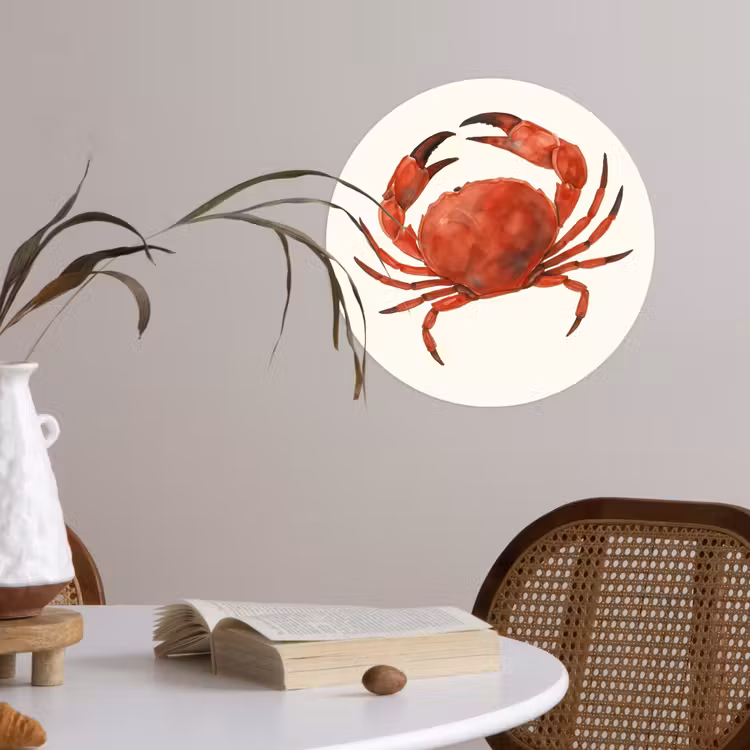 Behangcirkel - Krab - Felrood - Poten — 4
