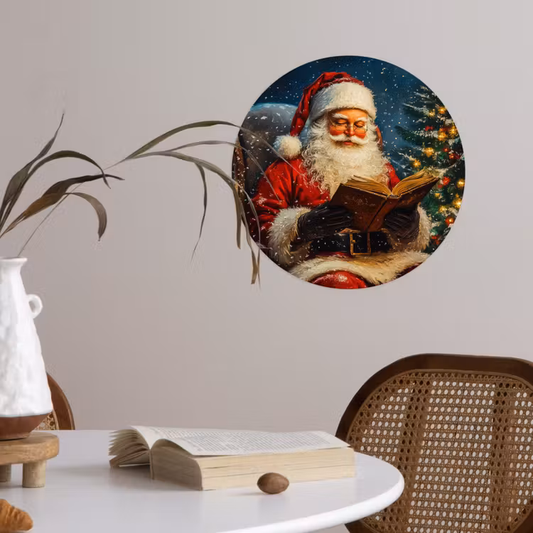 Behangcirkel - Kerstman - Kerst - Winter - Kerstboom — 4