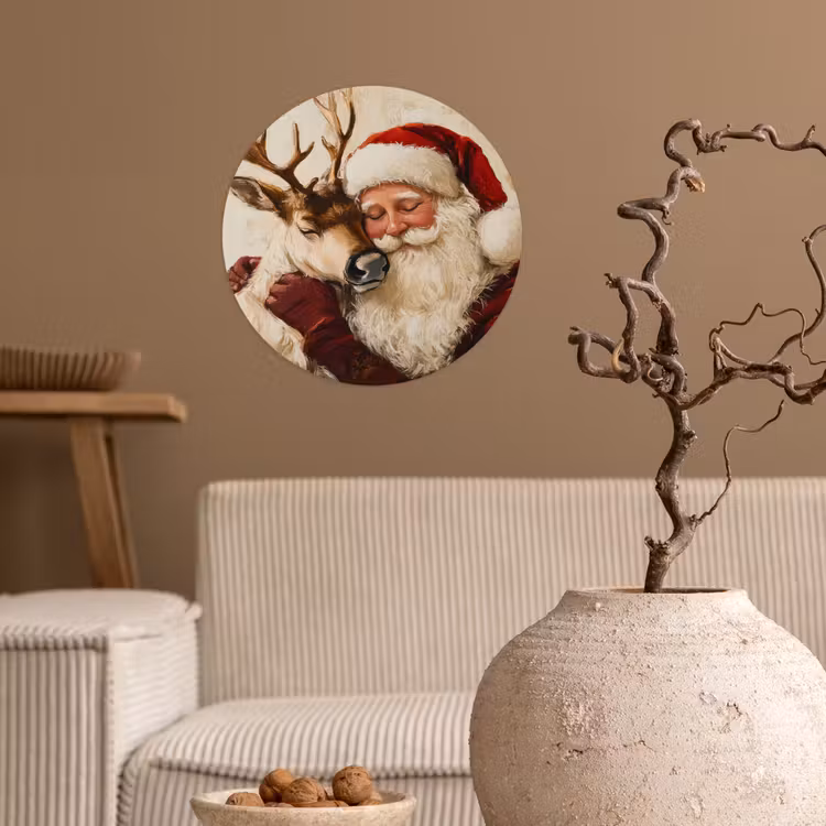 Behangcirkel - Kerstman - Rendier - Kerst - Christmas — 2