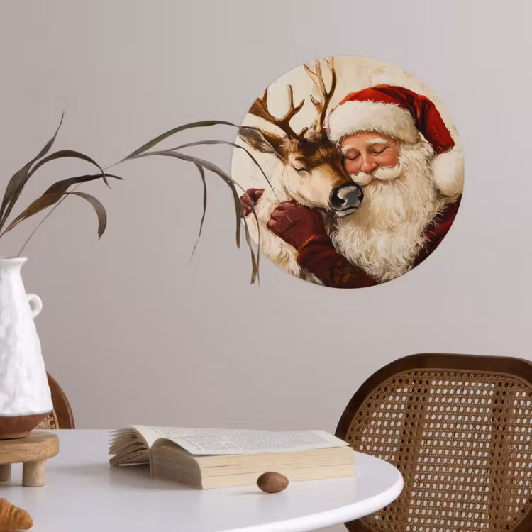 Behangcirkel - Kerstman - Rendier - Kerst - Christmas — 4