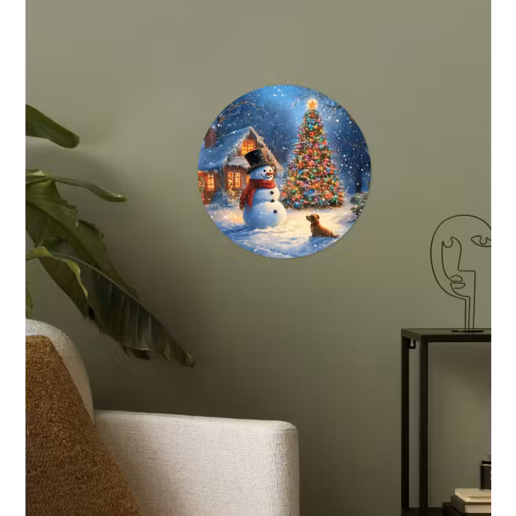 Behangcirkel - Kerstwonder - Winteravond - Kleurrijk — 3