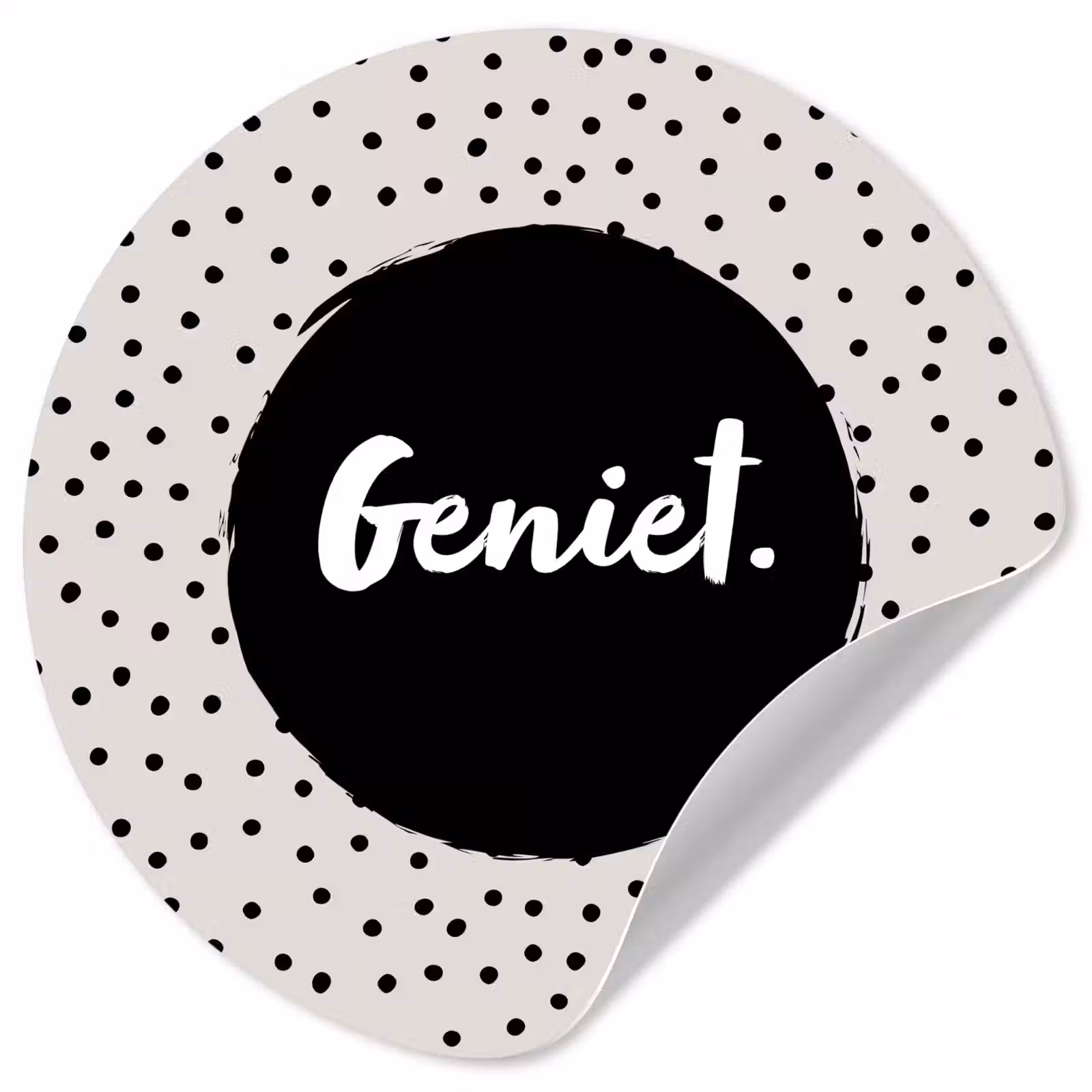 Behangcirkel - Geniet - Quotes - Tekst - Stippen — 1