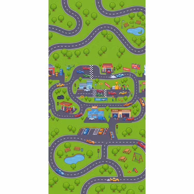 Behang - Circuit - Auto - Cartoon — 2
