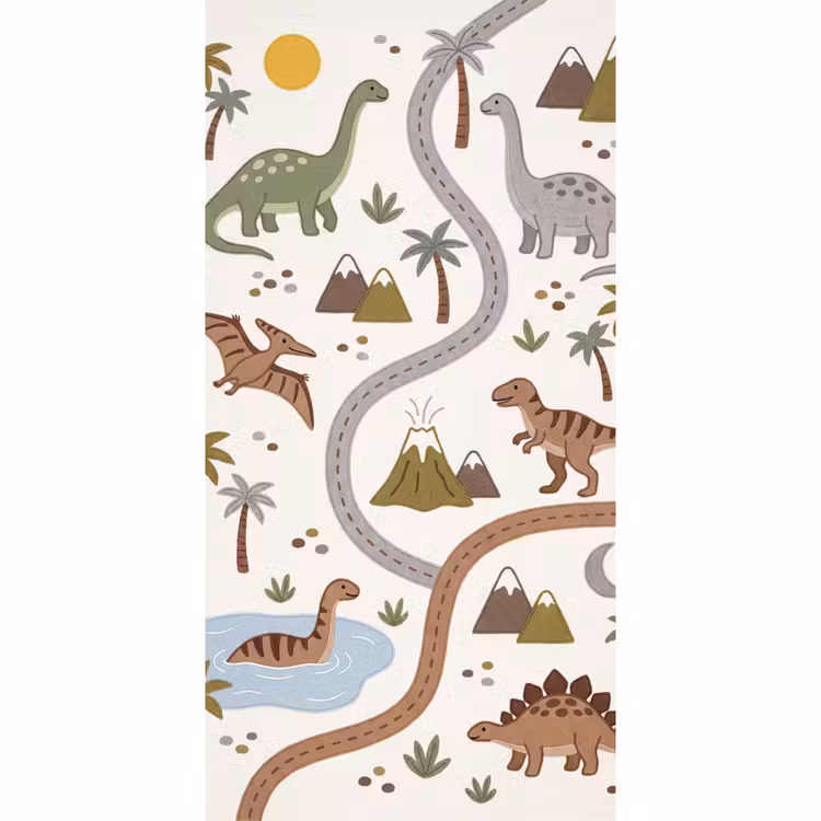 Behang - Dinosaurus - Natuur - Speels — 2