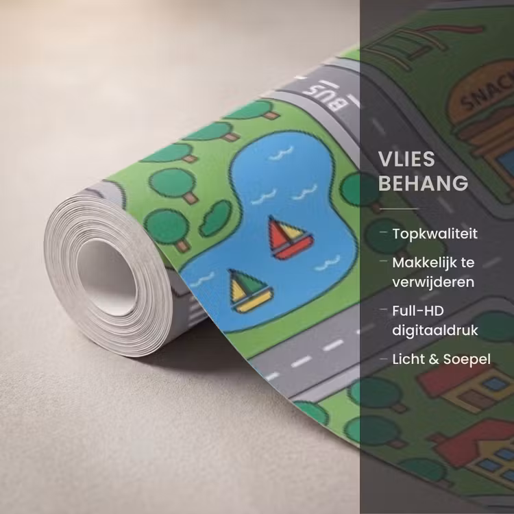 Behang - Gebouwen - Straten - Kinderlijk — 3