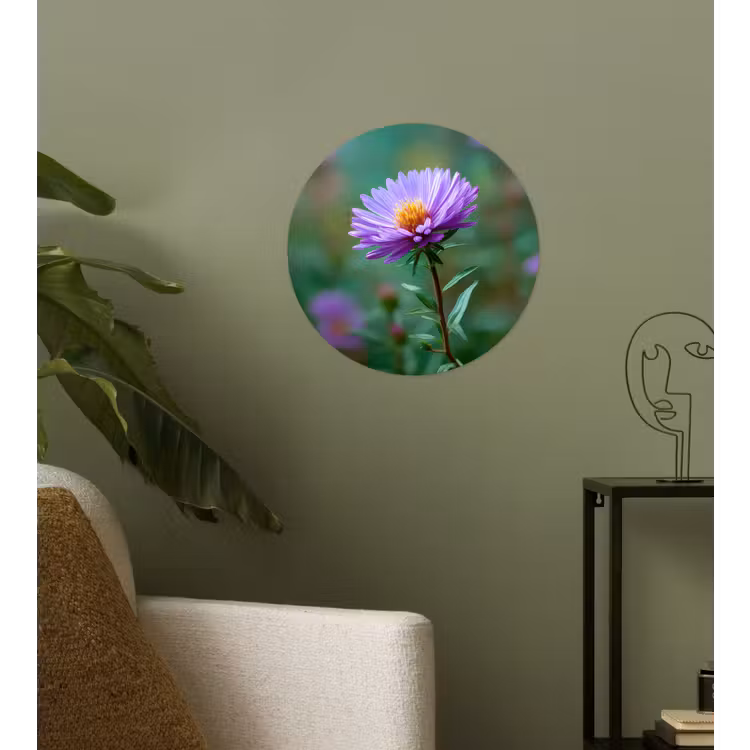 Behangcirkel - Aster - Paars - Bloem - Blaadjes — 3