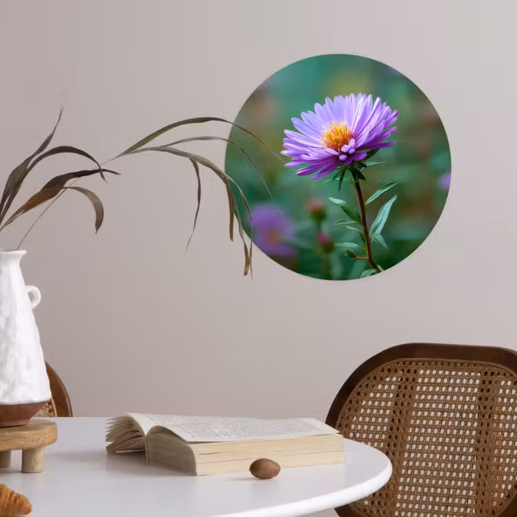 Behangcirkel - Aster - Paars - Bloem - Blaadjes — 4