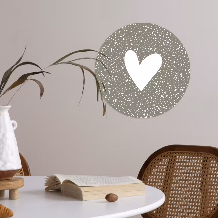 Behangcirkel - Hart - Design - Liefde — 4