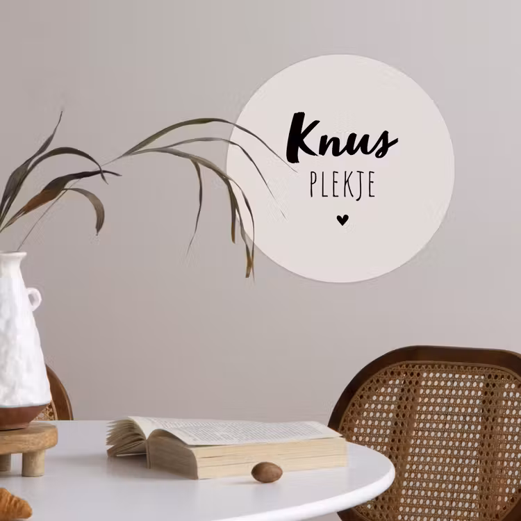 Behangcirkel - Knus plekje - Quotes - Tekst - Thuis — 4