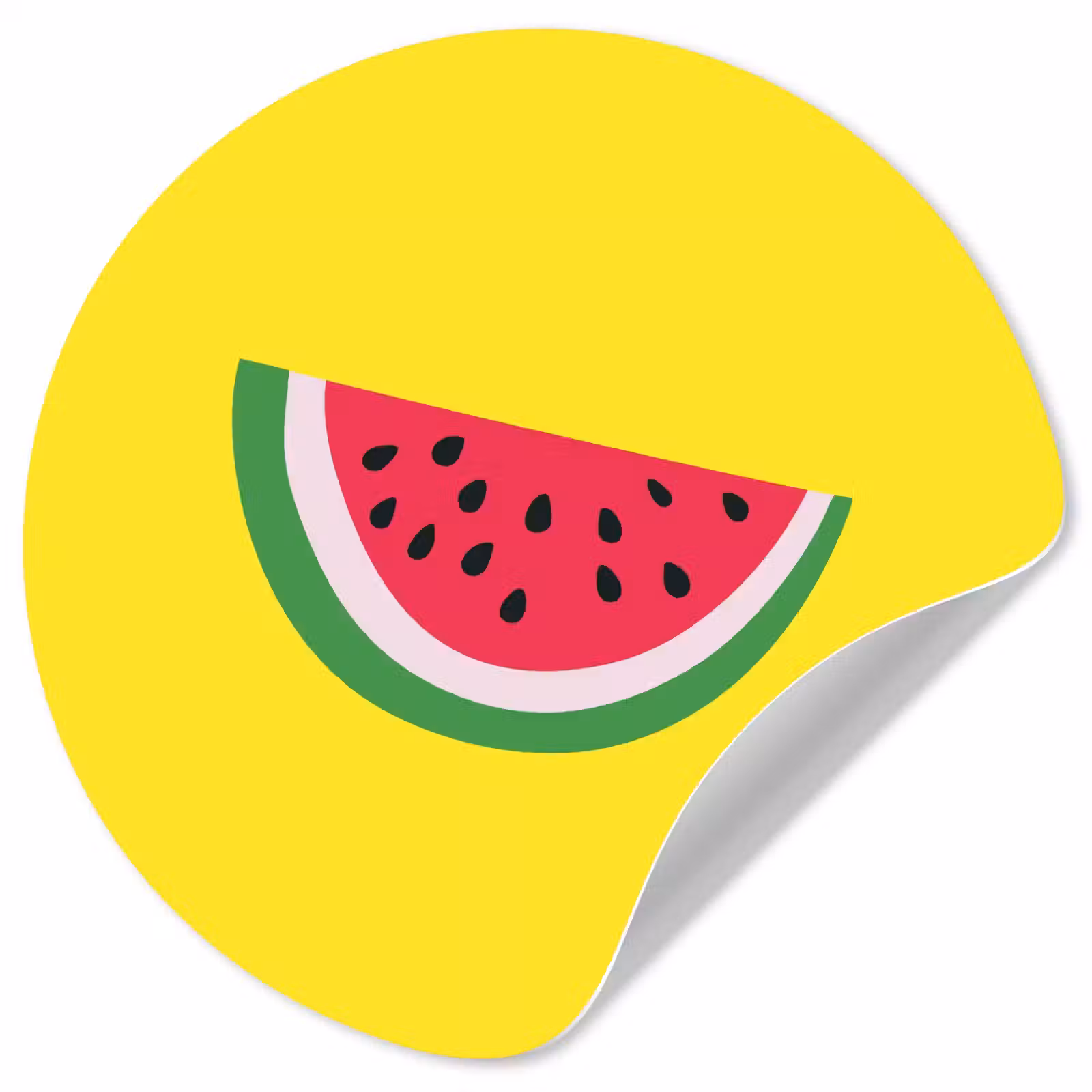 Behangcirkel - Fruit - Watermeloen - Geel — 1