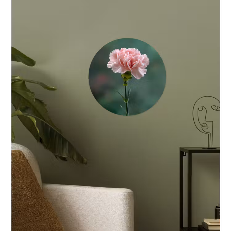 Behangcirkel - Anjer - Roze - Bloemblaadjes — 3