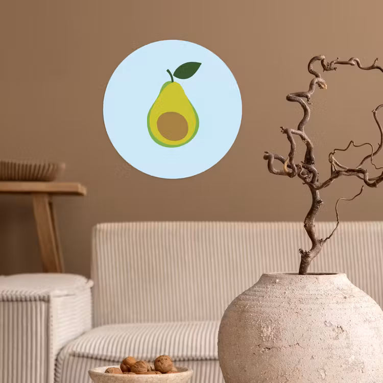 Behangcirkel - Avocado - Illustratie - Groene - Vrucht — 2