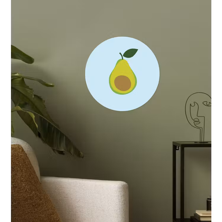 Behangcirkel - Avocado - Illustratie - Groene - Vrucht — 3