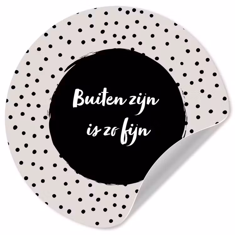 Behangcirkel - Buiten zijn is zo fijn - Quotes - Buiten - Tekst — 1