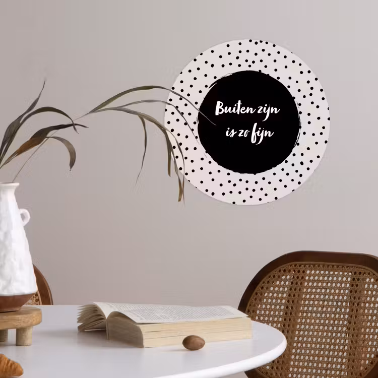 Behangcirkel - Buiten zijn is zo fijn - Quotes - Buiten - Tekst — 4