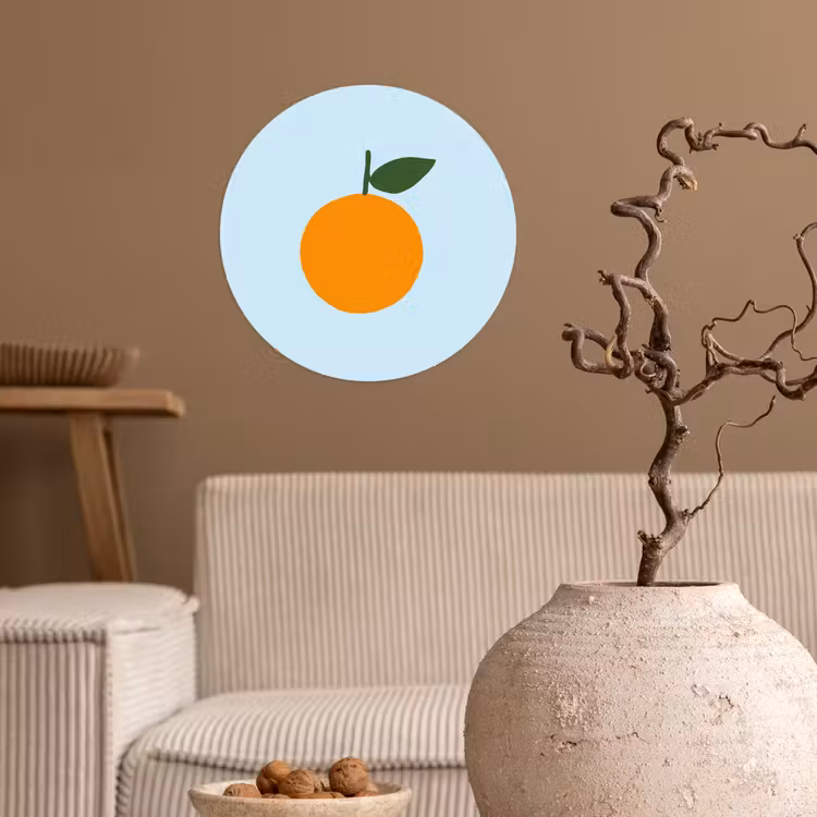 Behangcirkel - Fruit - Sinaasappel - Oranje — 2