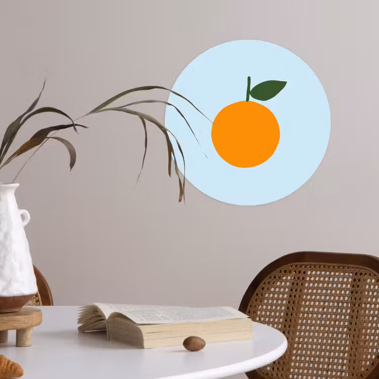 Behangcirkel - Fruit - Sinaasappel - Oranje — 4