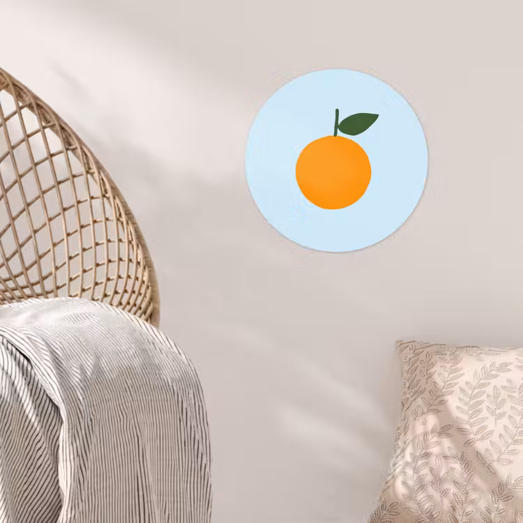 Behangcirkel - Fruit - Sinaasappel - Oranje — 5