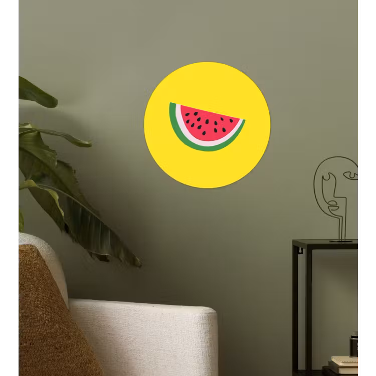 Behangcirkel - Fruit - Watermeloen - Geel — 3