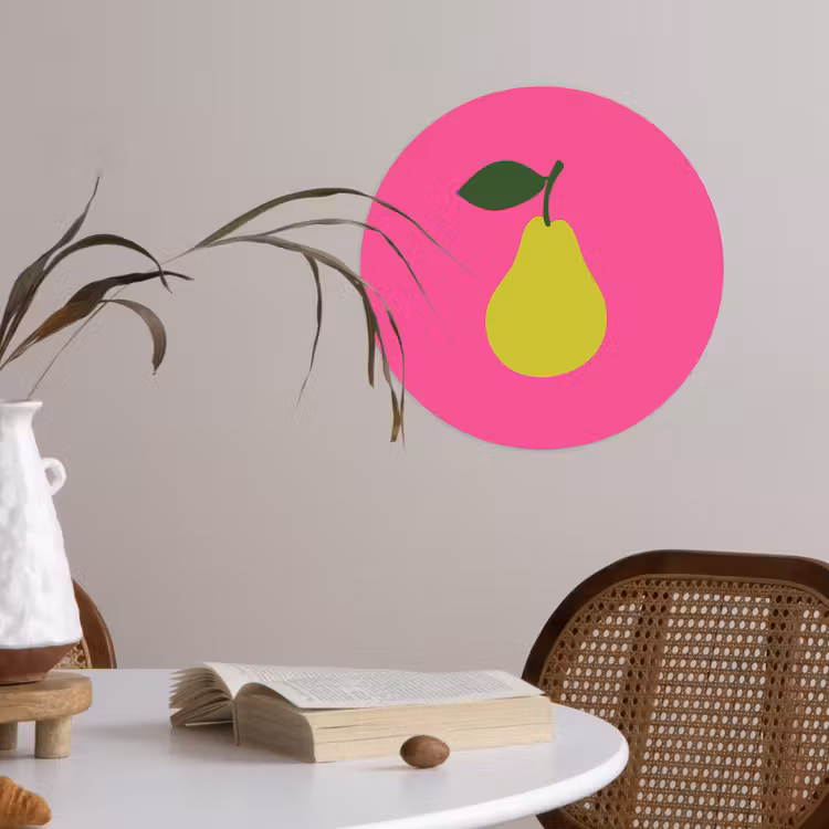 Behangcirkel - Illustratie - Fruit - Peer - Groen — 4