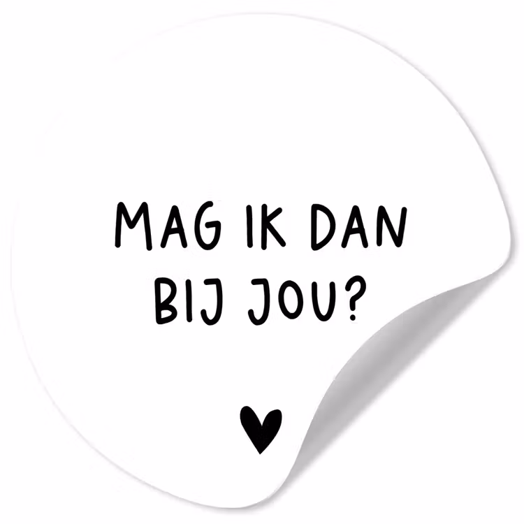 Behangcirkel - Mag ik dan bij jou - Spreuken - Claudia de Breij - Quotes — 1