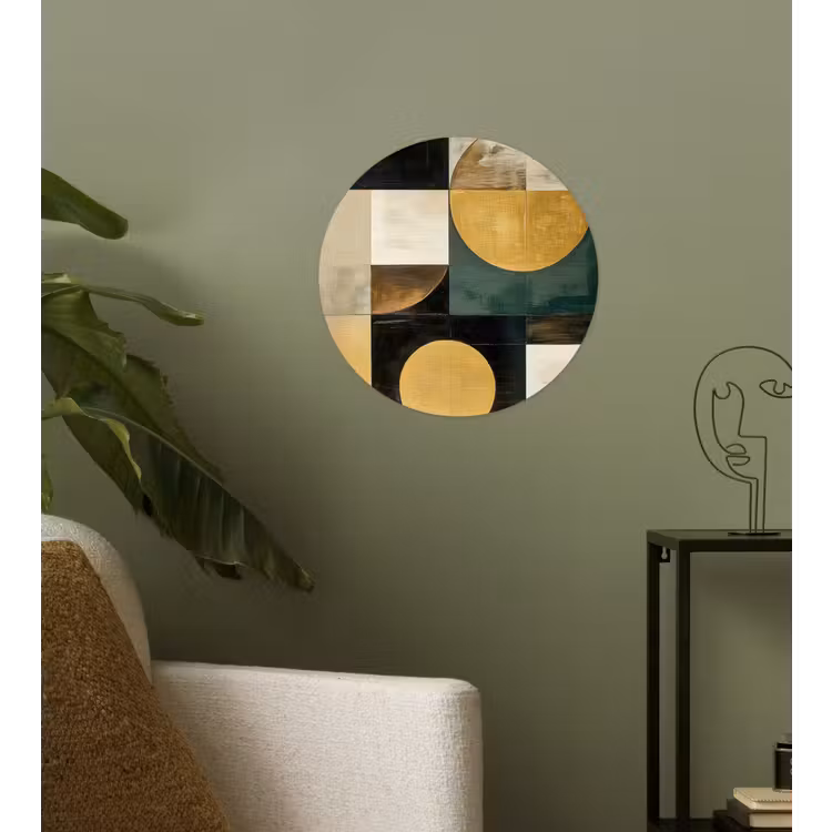 Behangcirkel - Abstract - Goud - Brons - Vormen - Geometrisch — 3