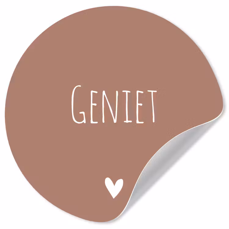 Behangcirkel - Geniet - Spreuken -Quotes — 1