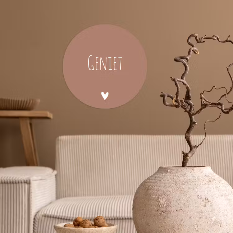Behangcirkel - Geniet - Spreuken -Quotes — 2