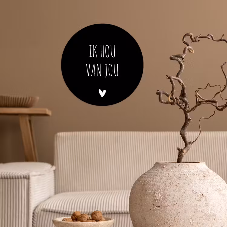 Behangcirkel - Ik hou van jou - Spreuken - Quotes — 2