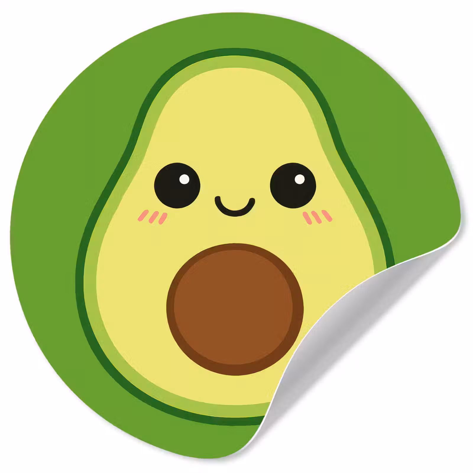 Behangcirkel - Avocado - Groen - Speels — 1