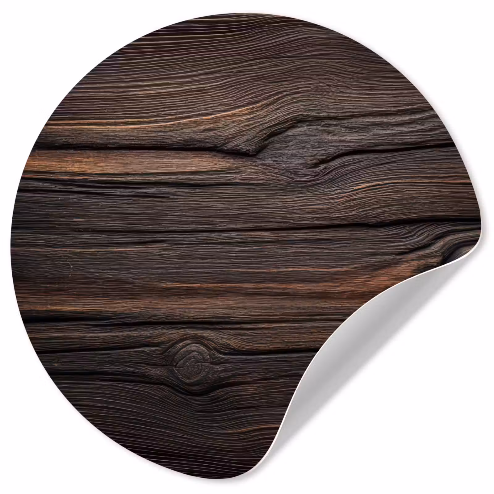 Behangcirkel - Hout - Grillige nerven — 1