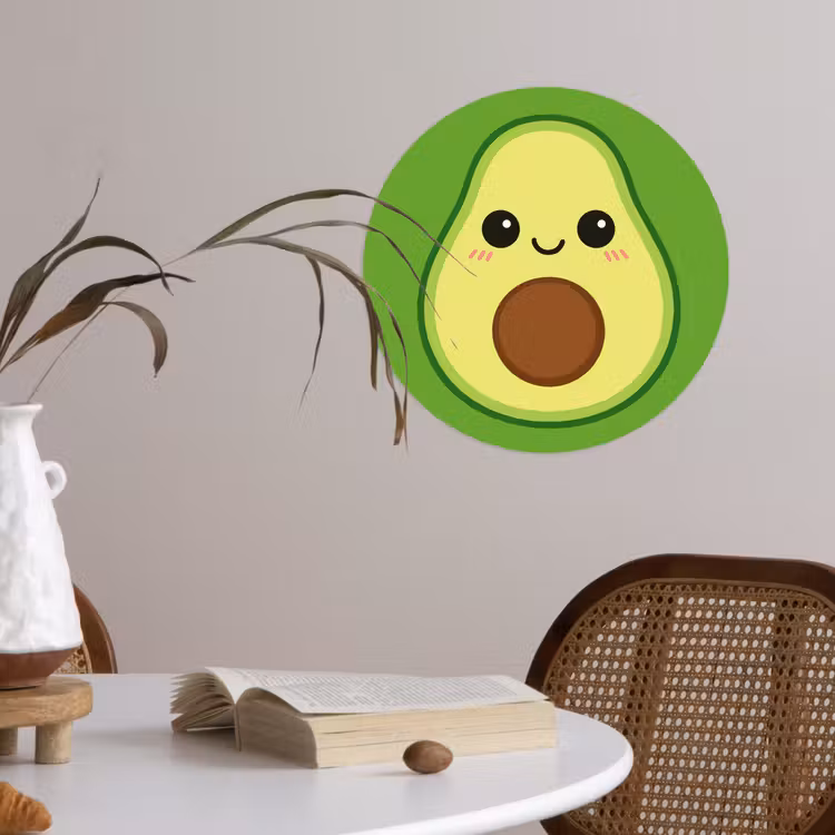 Behangcirkel - Avocado - Groen - Speels — 4