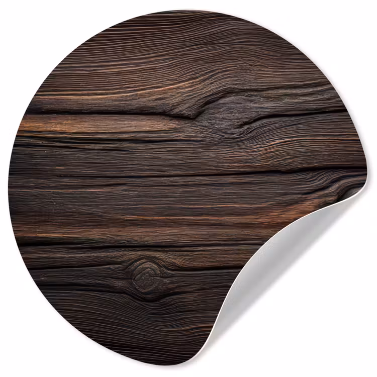 Behangcirkel - Hout - Grillige nerven — 1