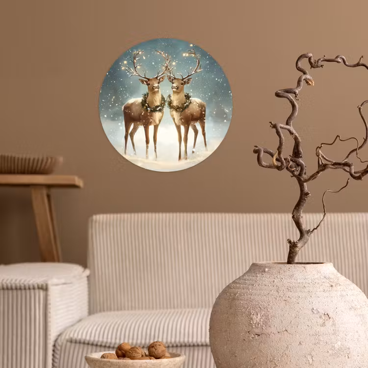 Behangcirkel - Kerstmagie - Winterwoud - Rendier — 2