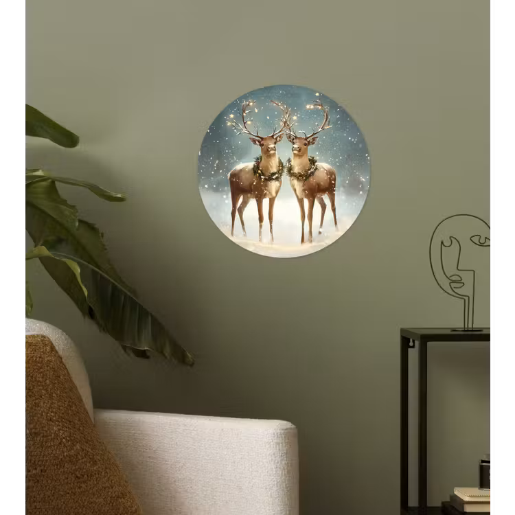 Behangcirkel - Kerstmagie - Winterwoud - Rendier — 3